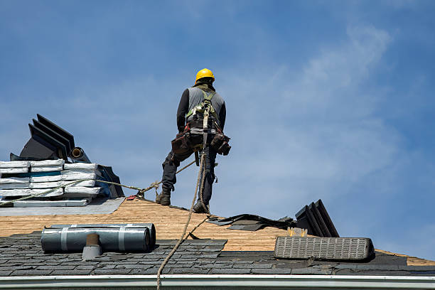 Professional Roof Replacement technician working in Lake Andes, SD